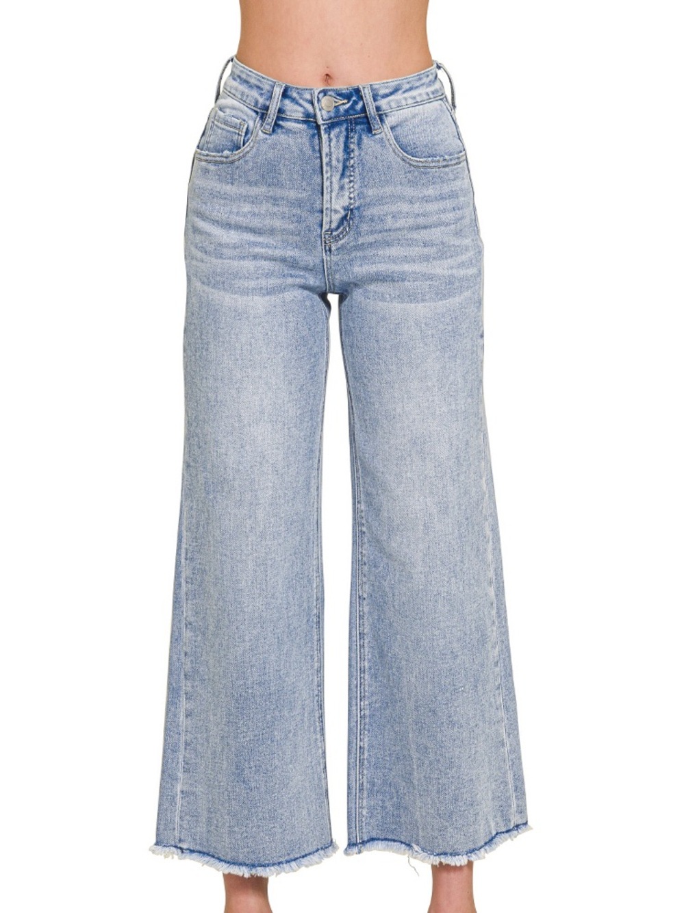 “ South Bay “ Wide Leg Jeans | Light Wash - Picture 4 of 6
